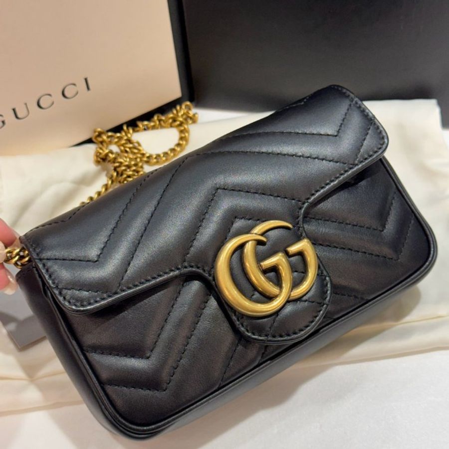 GUCCI MARMONT 斜背包/側背包/鍊包 MINI 9成新-2