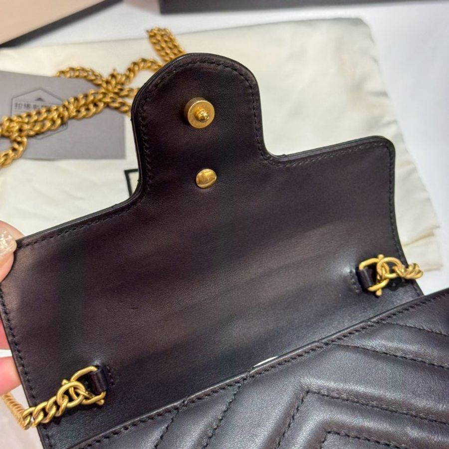 GUCCI MARMONT 斜背包/側背包/鍊包 MINI 9成新-12