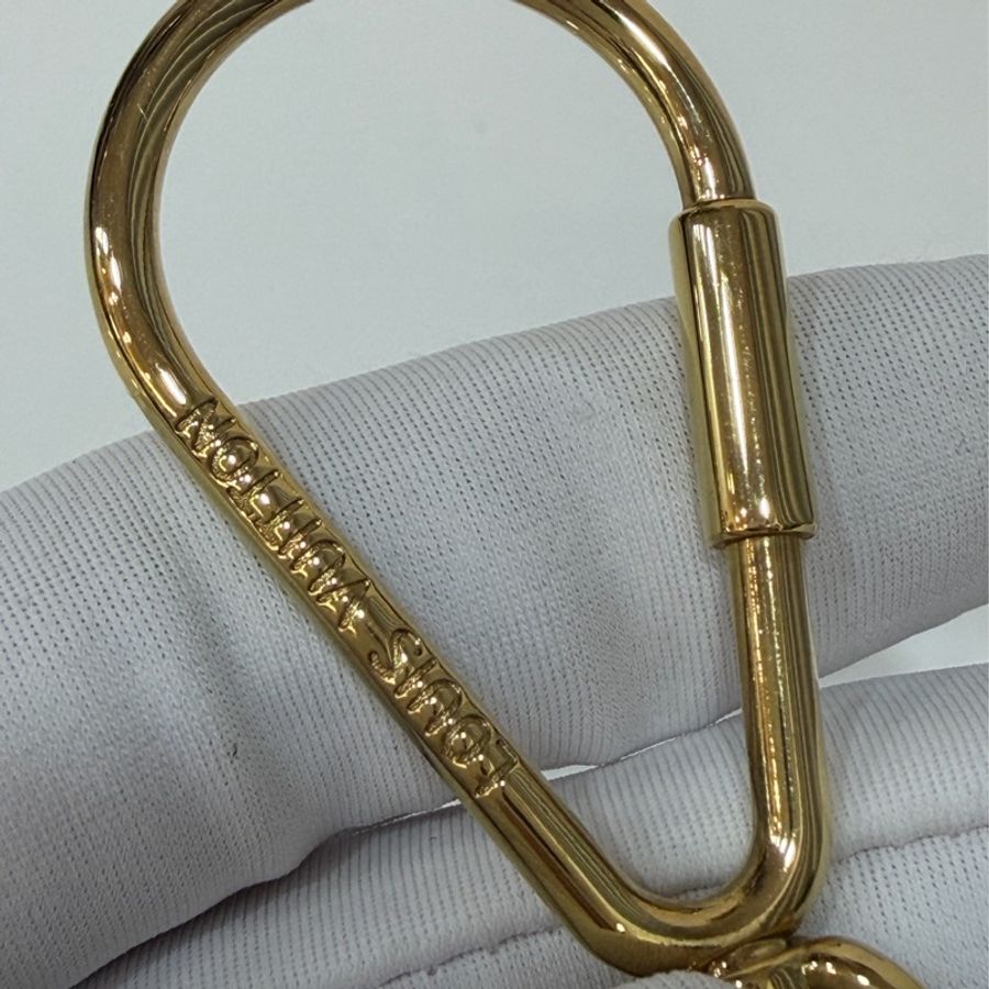 LV 限量 全皮 牛皮 綠 黃 老花 原花 字紋 金屬 NOE 鑰匙圈 吊飾 掛飾 key chain-16