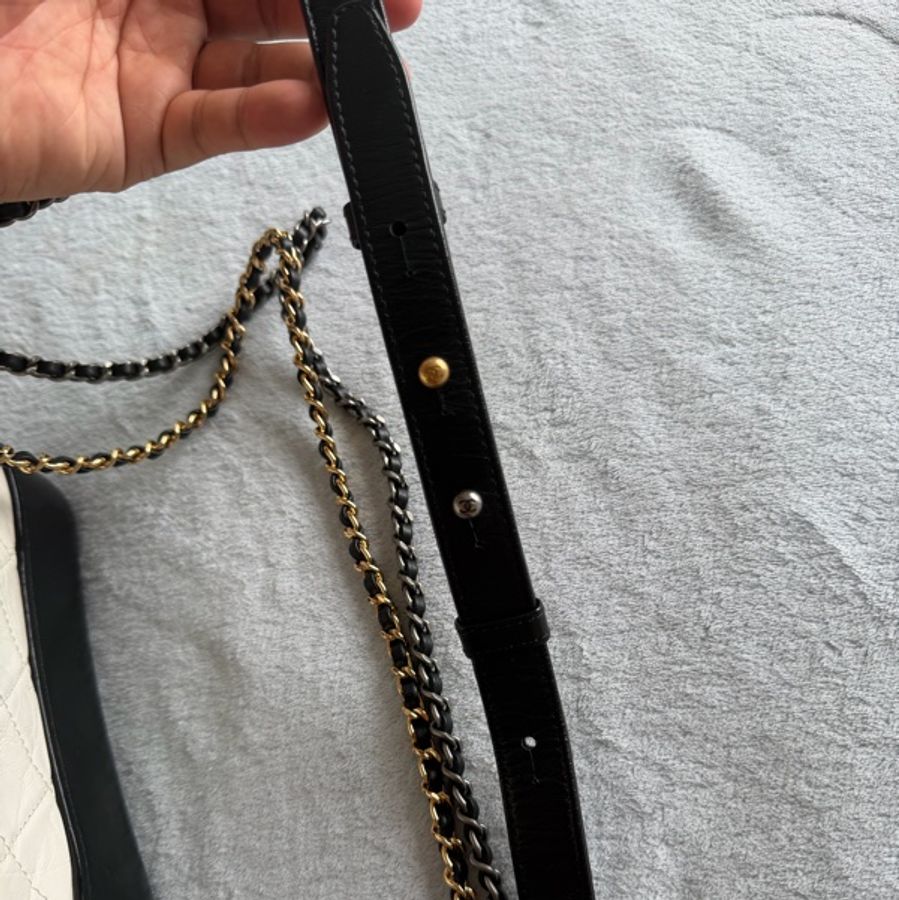 Chanel 流浪包黑白熊貓色(小號)-10