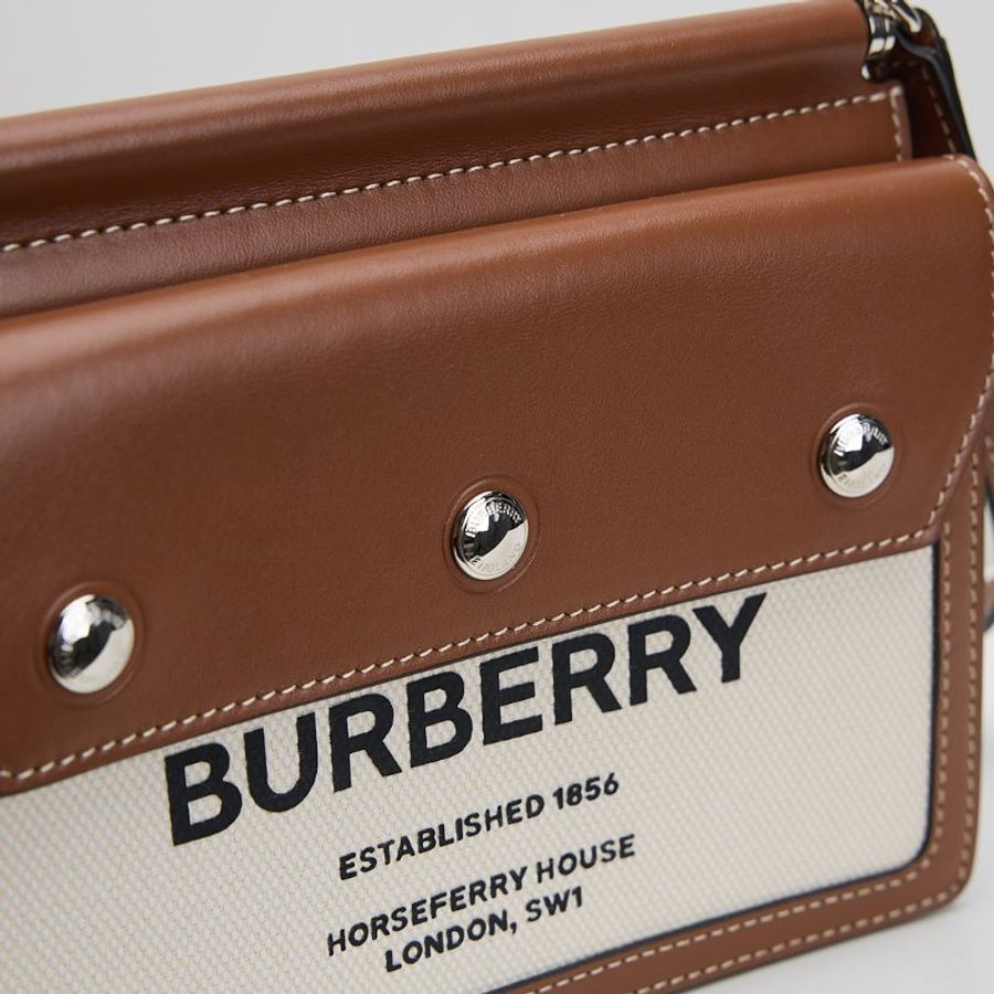 二手Burberry title雙面帆布包-3