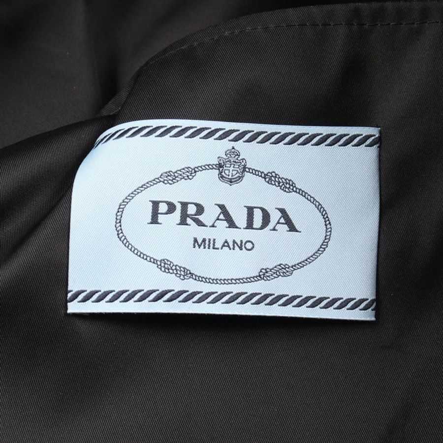 PRADA Re-Nylon 三角形 Logo 短連帽褲 其他外套 尼龍 黑色 二手 女款-2
