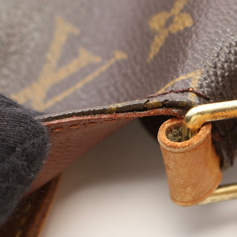 路易威登 Musette Tango 長肩帶 Monogram 單肩包 M51388 PVC 塗層帆布皮革棕色二手女款-6