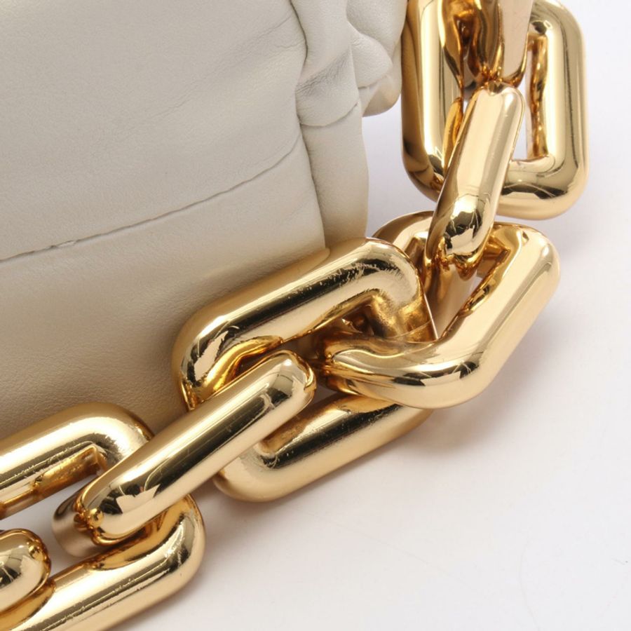 BOTTEGA VENETA 鏈條包單肩包 620230 VCP40 白色皮革 二手-4