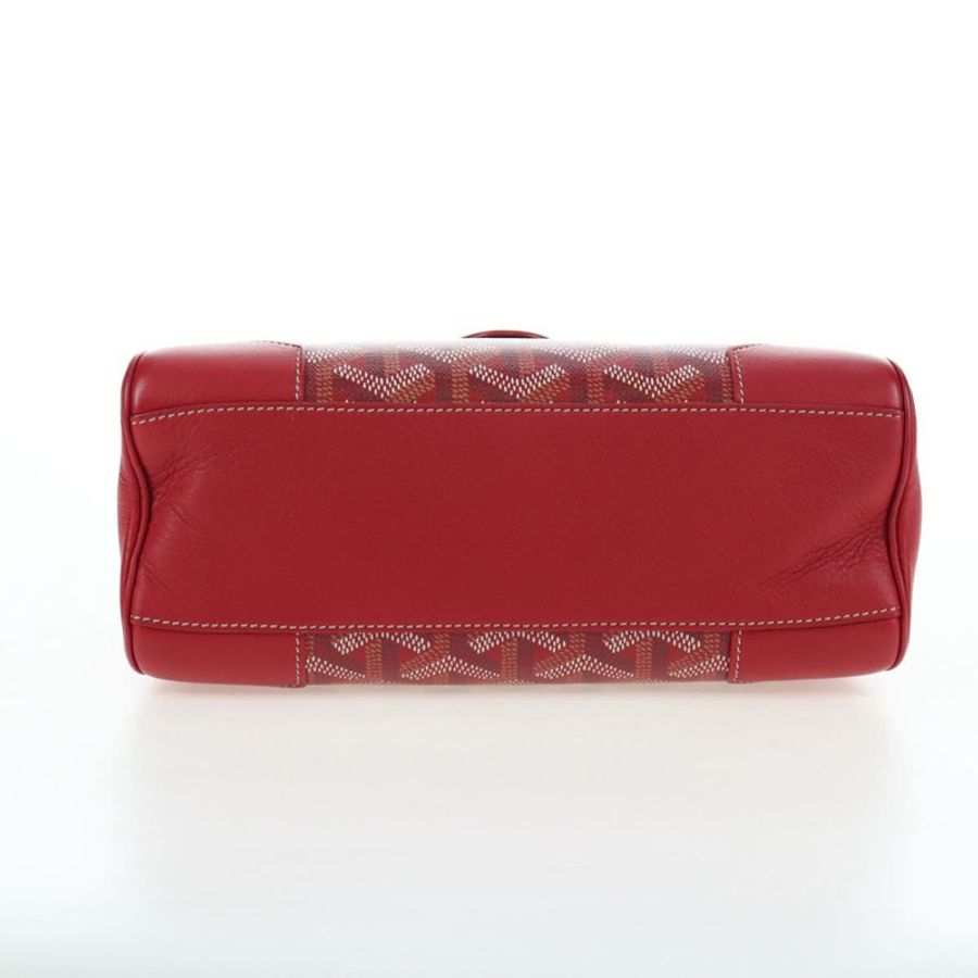【日本直送】GOYARD 人字紋西貢手袋 PVC 紅色 正品 196004SM-4