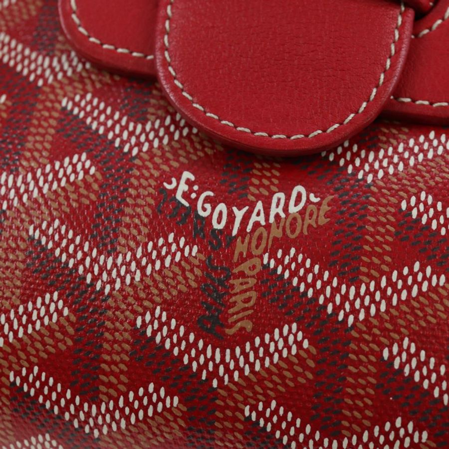 【日本直送】GOYARD 人字紋西貢手袋 PVC 紅色 正品 196004SM-18