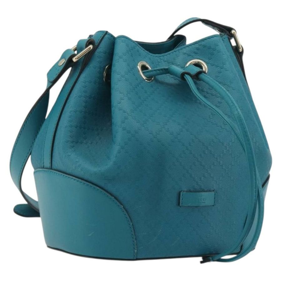 【日本直送】GUCCI Diamante 單背包,皮革材質,藍色/銀色,貨號 354229,正品編號 195248A-0