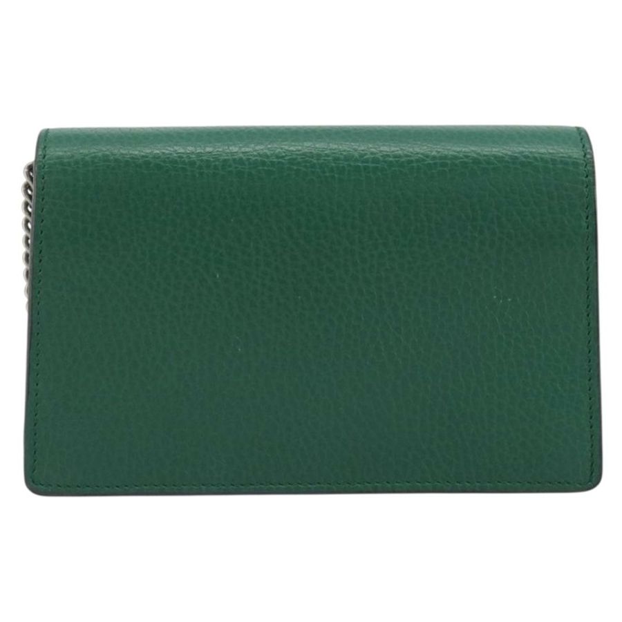【日本直送】GUCCI Duonisos 單肩包 皮革 綠色 金色 476432 Auth mr2815-1