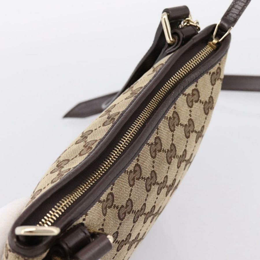 【日本直送】GUCCI GG帆布Sherry系列單肩包 米色/金色 144388 正品 ka5715A-5