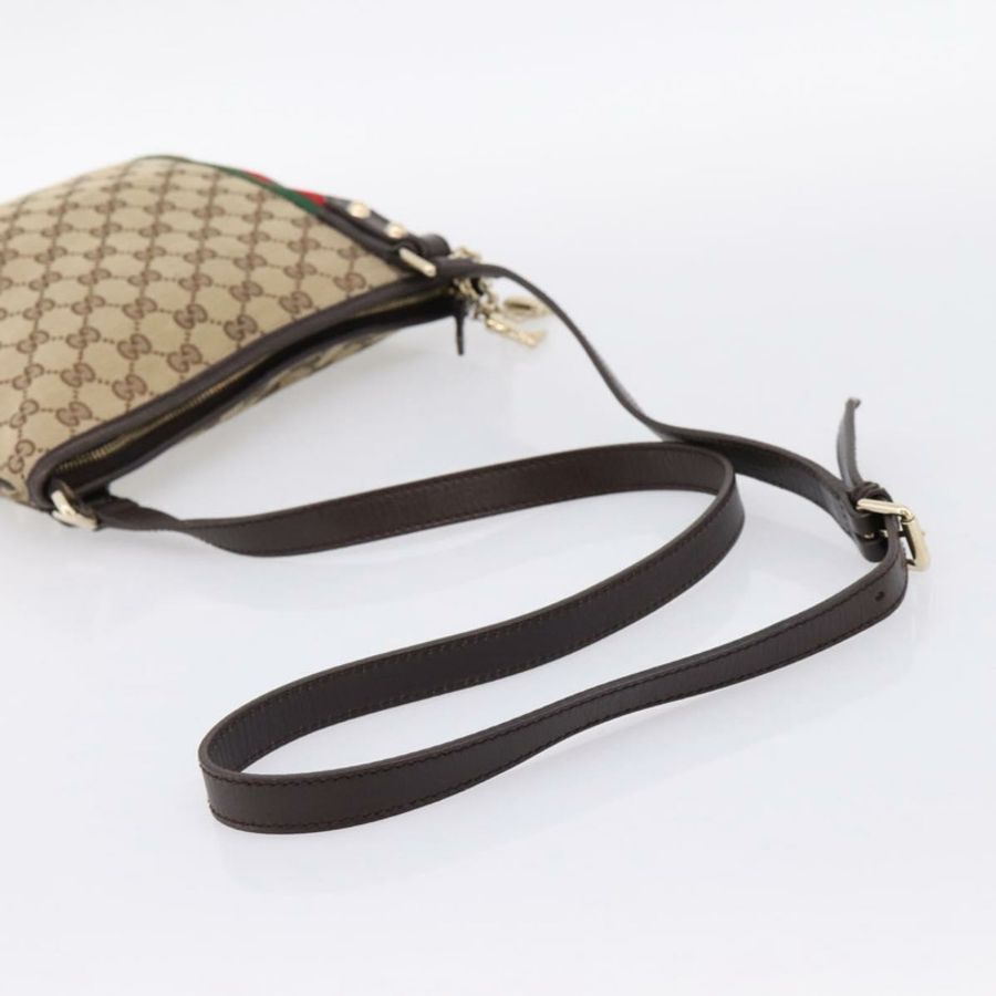 【日本直送】GUCCI GG帆布Sherry系列單肩包 米色/金色 144388 正品 ka5715A-6