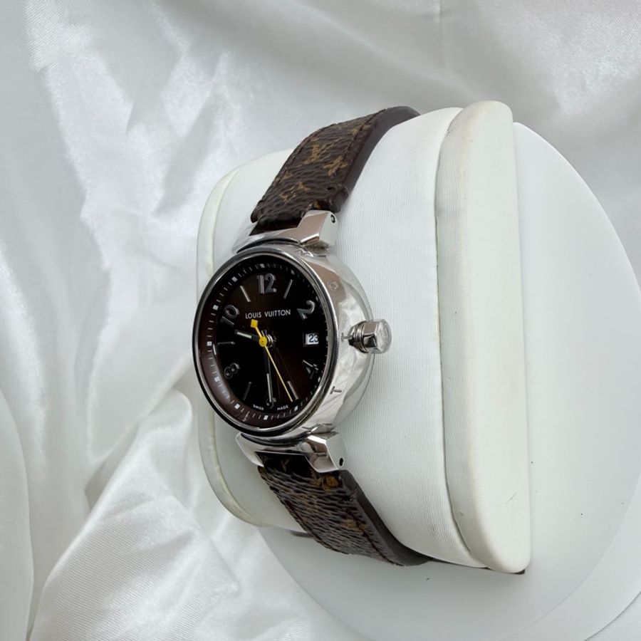 Louis Vuitton • 經典Tambour Brun石英女表 28mm-3