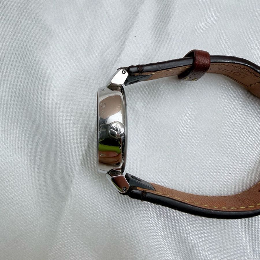 Louis Vuitton • 經典Tambour Brun石英女表 28mm-5