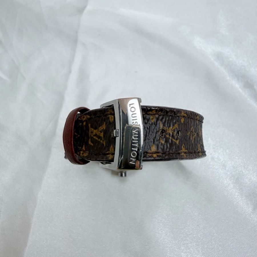 Louis Vuitton • 經典Tambour Brun石英女表 28mm-6