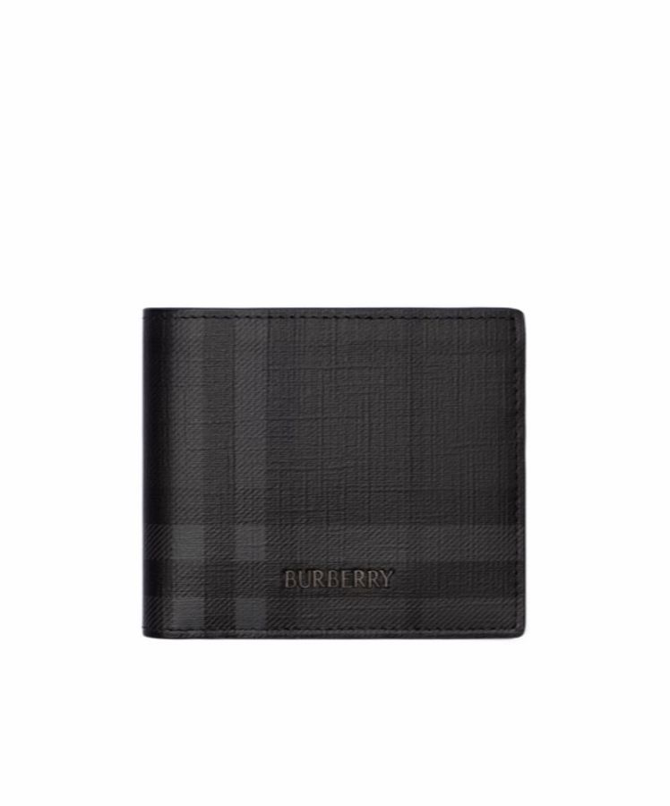 Burberry 男士 都市格紋雙折錢夾均碼碼11cm*9.5cm-3