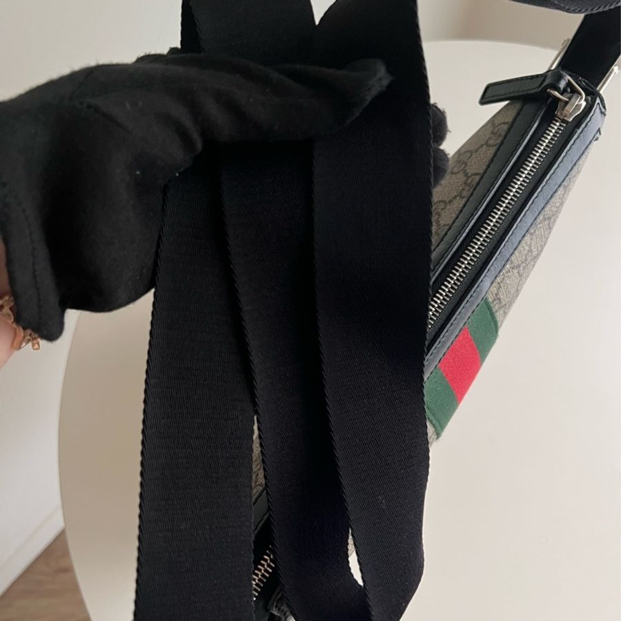 Gucci GG supreme老花郵差包男士款-19