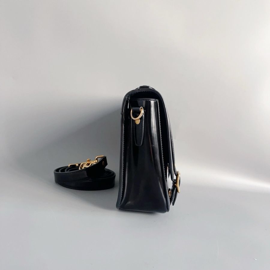 ysl 聖羅蘭 漆皮劍橋包 復古學院風-3