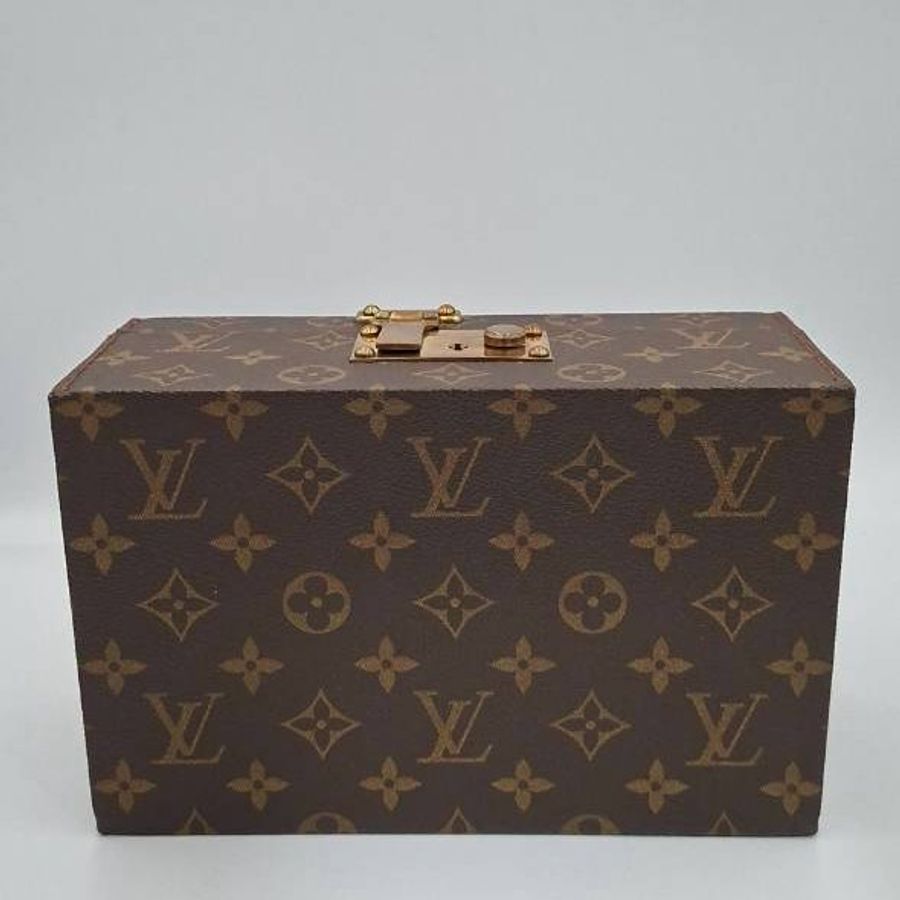 【Louis Vuitton】Vintage LV 經典 Monogram 老花硬箱珠寶盒✨附復古金屬鎖扣【珍稀出清】-3