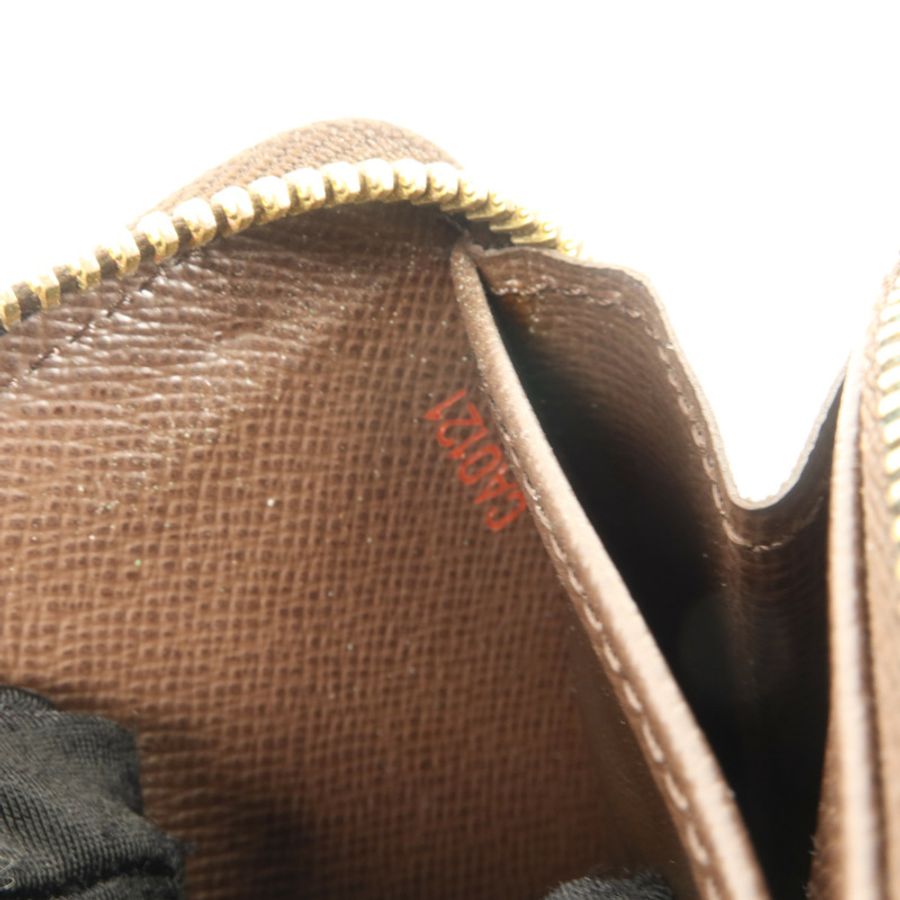LOUIS VUITTON Damier Zipper Wallet金扣長錢包-6