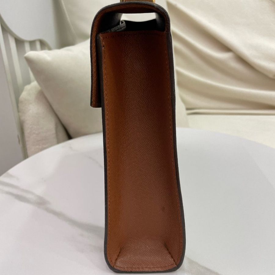 Louis Vuitton Kelly 手提包 老花 金扣-3