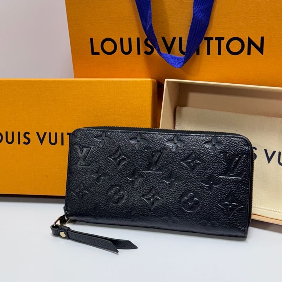 (超新全配🎁) LV M61864 牛皮壓紋 黑老花 長夾 專櫃38,800-14
