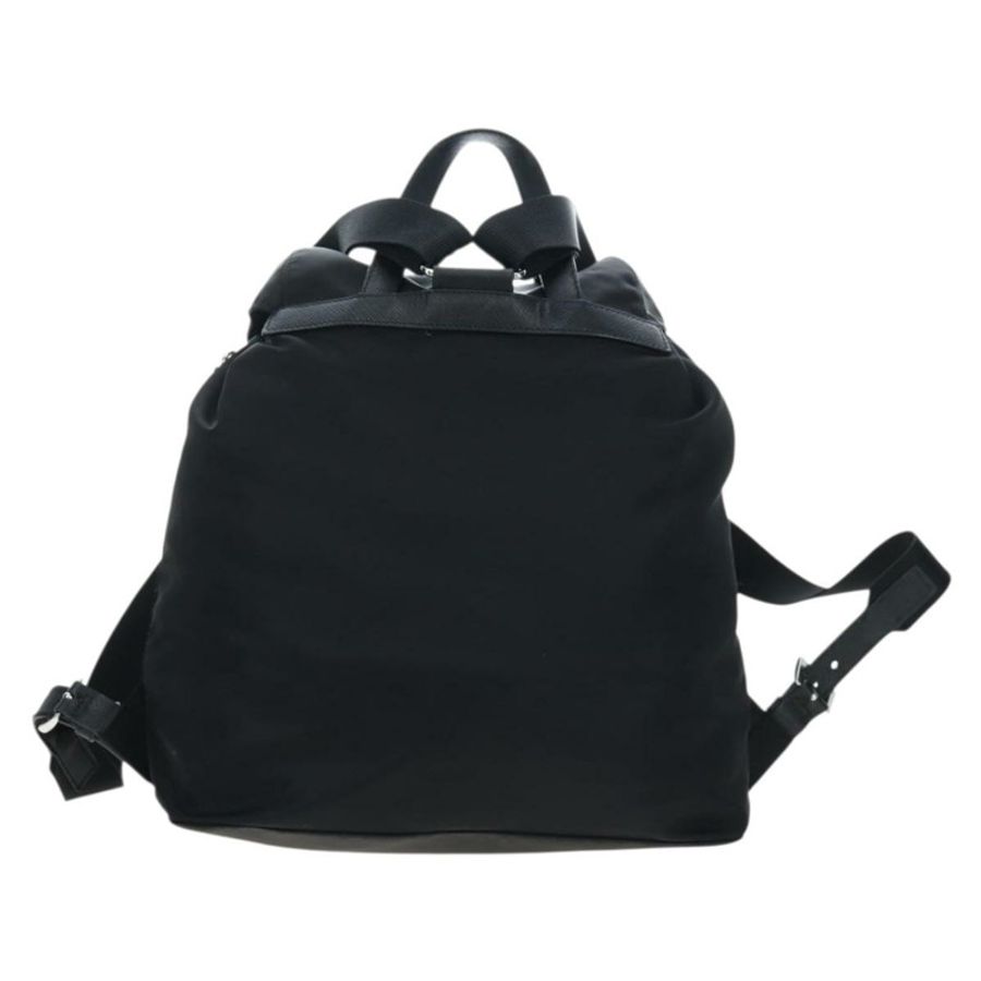 【日本直送】PRADA 機器人背包 尼龍 黑色 銀色 正品 195301V-1