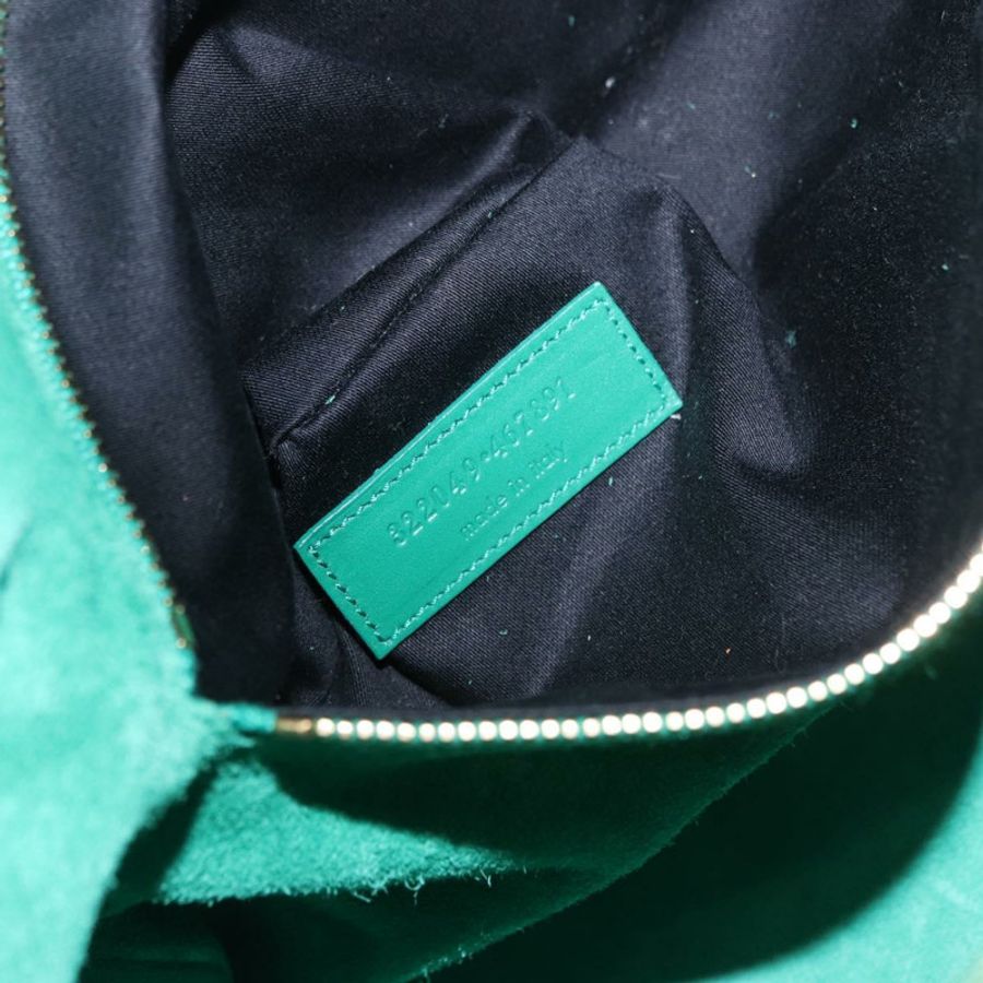 【日本直送】SAINT LAURENT 經典款旅行包 皮革 兩用 綠色/金色 322049 正品 196768V-10