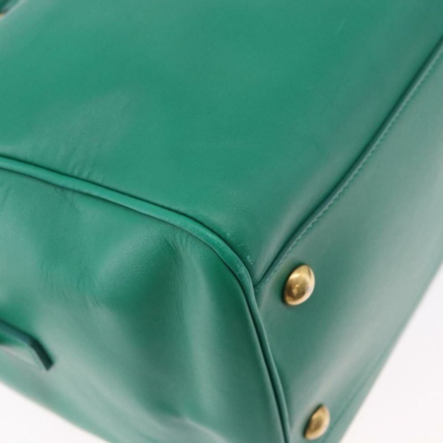 【日本直送】SAINT LAURENT 經典款旅行包 皮革 兩用 綠色/金色 322049 正品 196768V-18
