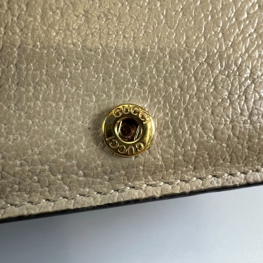 GUCCI 523155經典綠紅綠短夾-12
