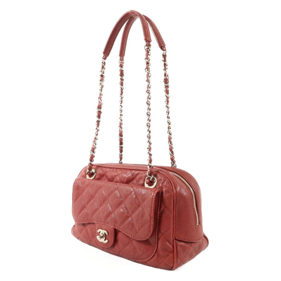 CHANEL 牛皮皮革Shoulder Bag鏈帶肩背袋-2