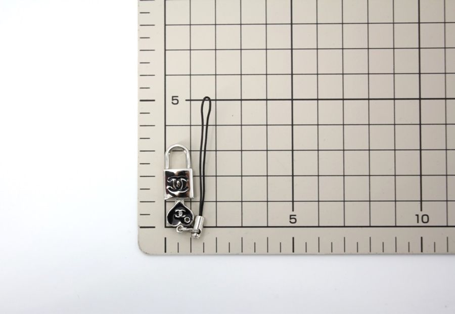 Chanel Vintage 07P 金屬銀色鎖匙扣掛飾-14