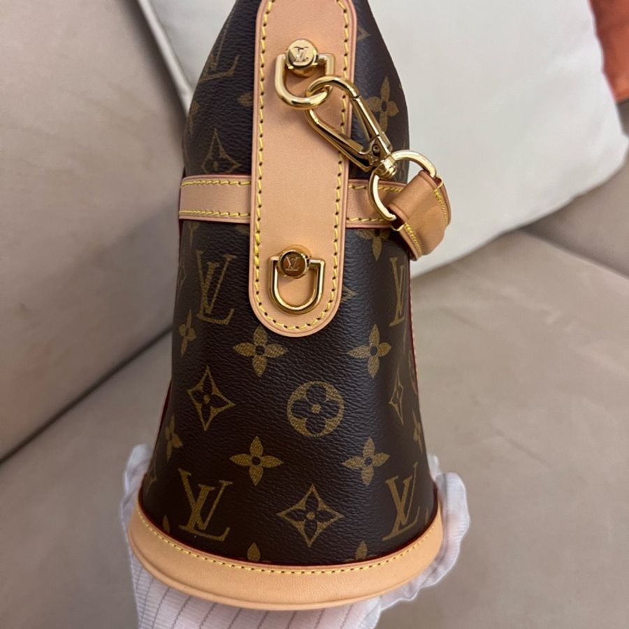 99新lv路易威登 Duffle 經典老花印花標誌性S-Lock鎖扣可拆卸肩帶 芯片款-2