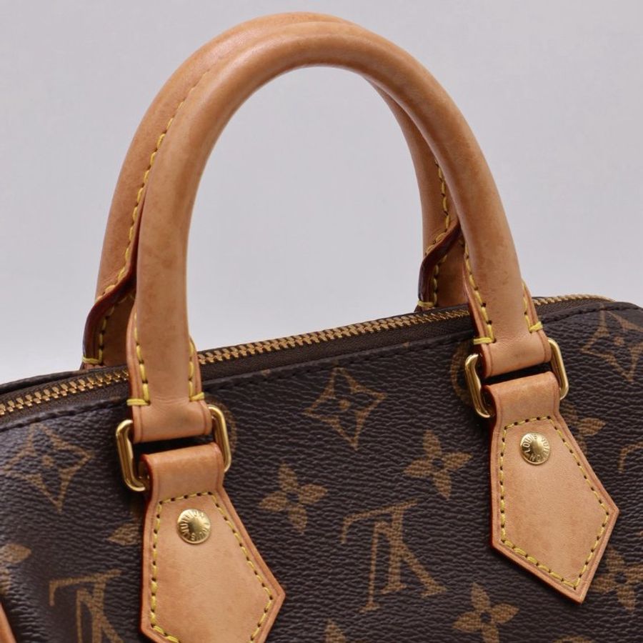 LOUIS VUITTON Speedy Bandouliere 20 - 黑邊背帶-19