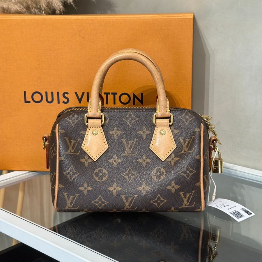 LOUIS VUITTON Speedy Bandouliere 20 - 黑邊背帶-37