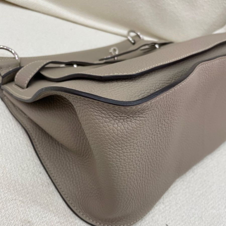 Hermès Jypsière 31 灰色 Togo皮 銀扣-4