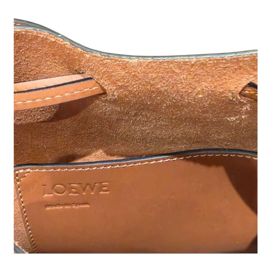 【美收精品】 LOEWE Balloon Small 焦糖瑪奇朵色 側背水桶包 6-809-7