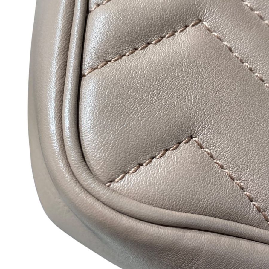 GUCCI 古馳 MARMONT MINI 馬蒙包 476433DSVRT 裸色 灰粉色-6