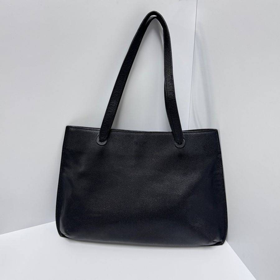 Chanel 香奈兒 “so black” 全黑 荔枝牛皮 托特包👜-1