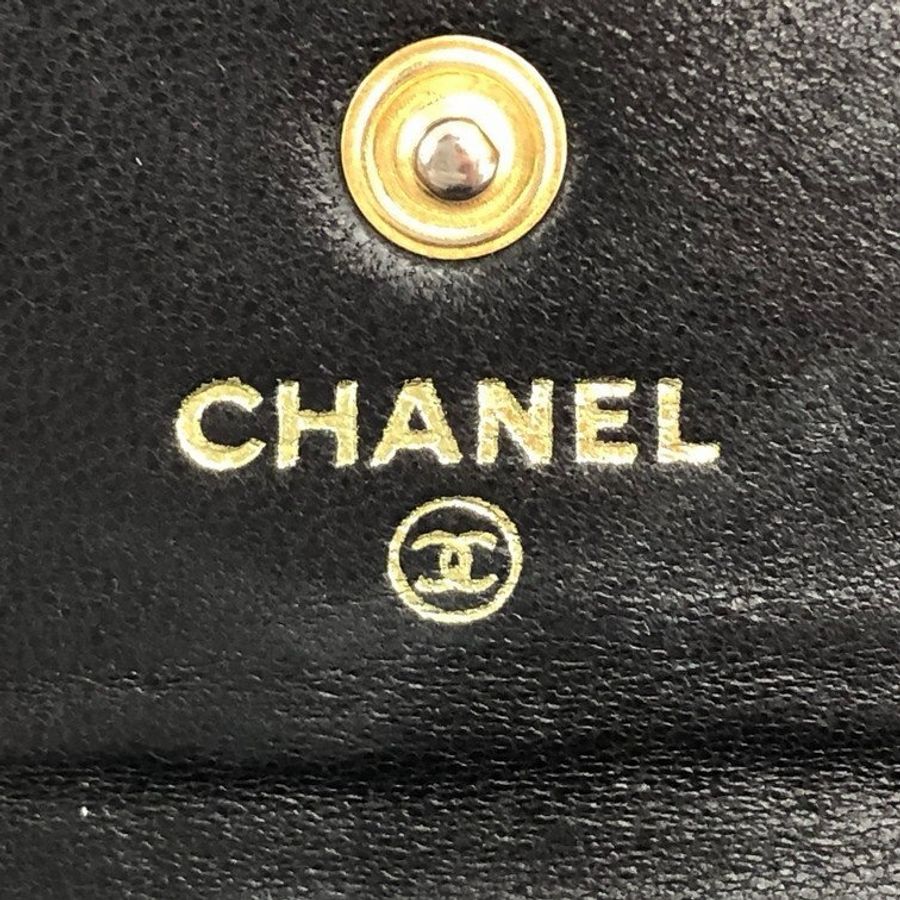 #超便宜 #全網最低❗️Chanel • 經典黑金荔枝牛皮三折短夾 #🈶原盒-3