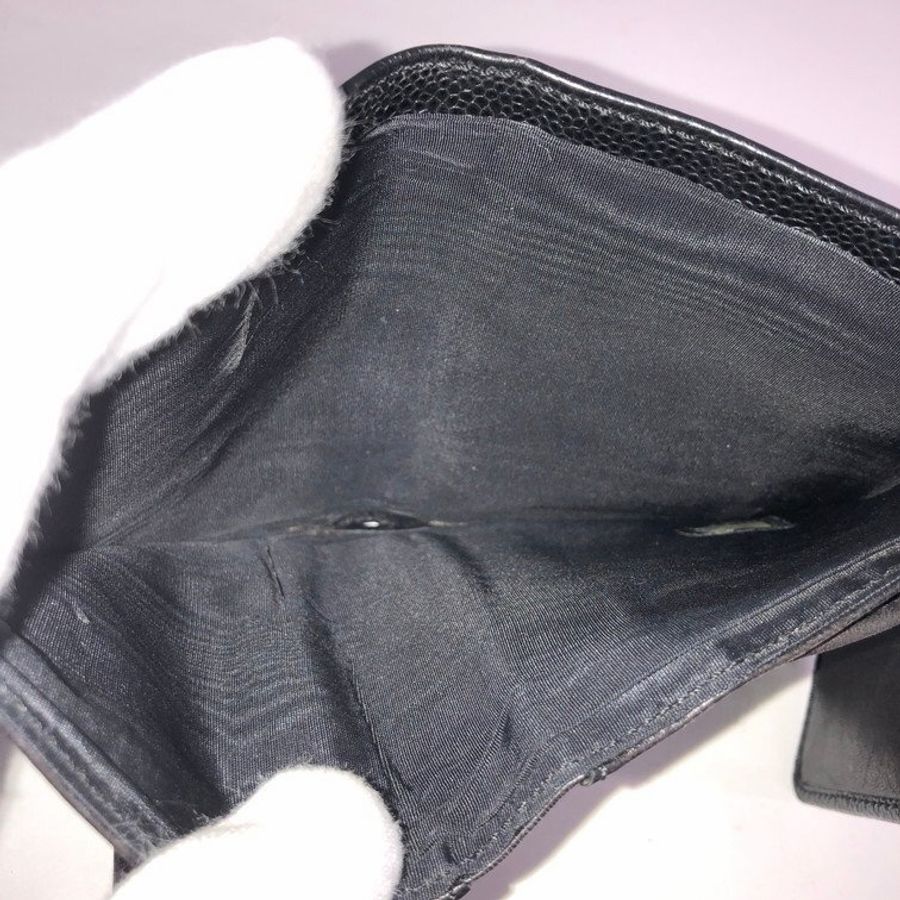 #超便宜 #全網最低❗️Chanel • 經典黑金荔枝牛皮三折短夾 #🈶原盒-5