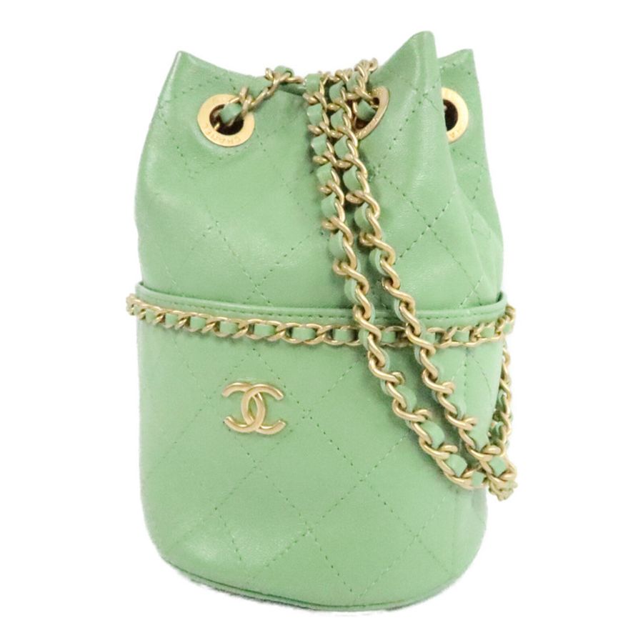 CHANEL 羊皮皮革Chain Shoulder Bag肩背袋-2