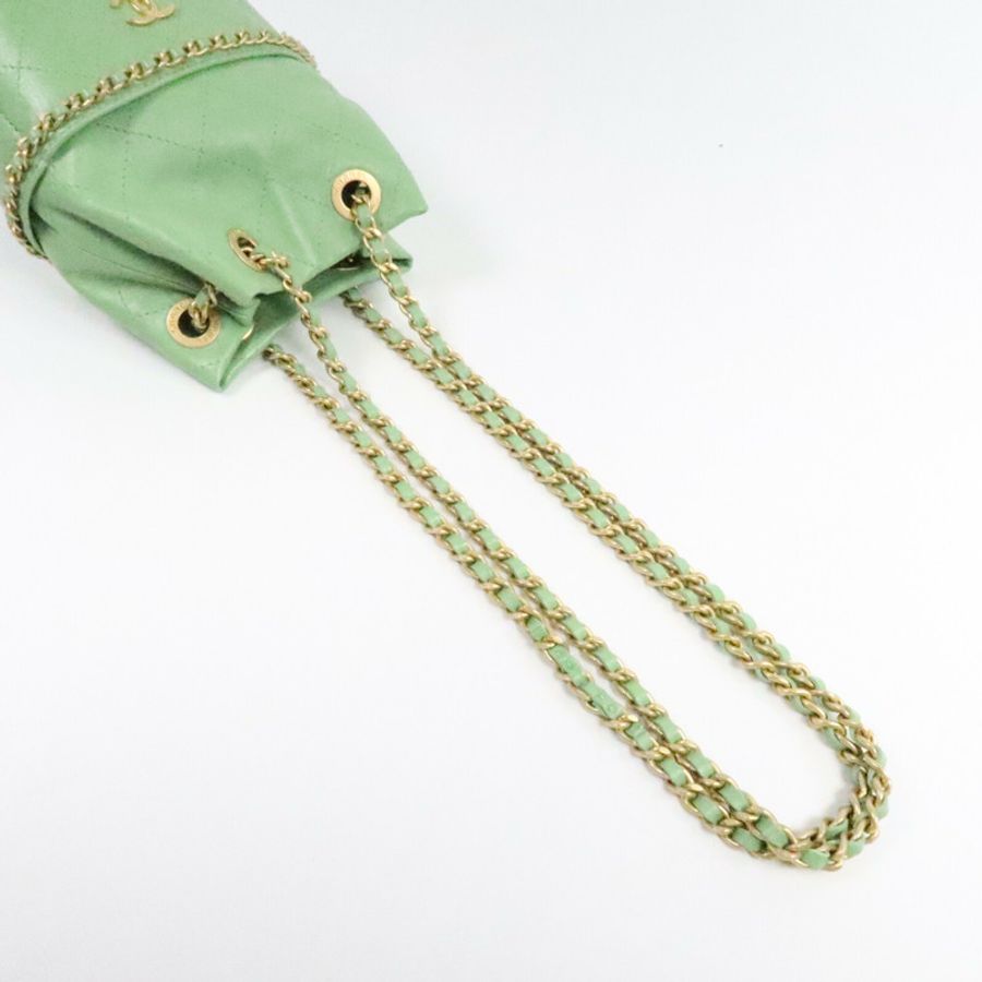 CHANEL 羊皮皮革Chain Shoulder Bag肩背袋-8