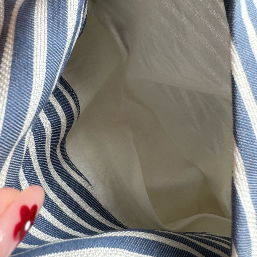 Dior 藍白直紋西裝寬褲38-33