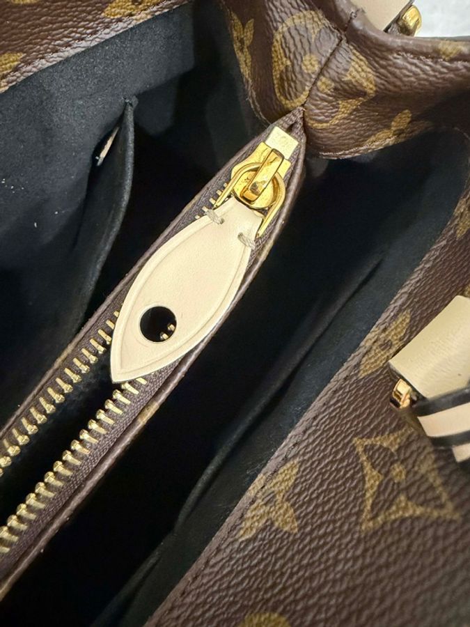 Louis Vuitton Montaigne BB 皮革編織提把特別版手提包/斜背包-10