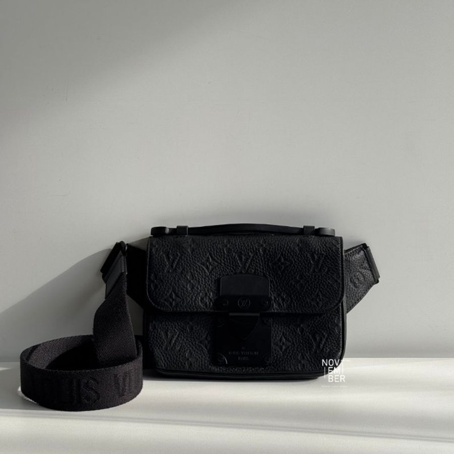 98新🆕 Louis Vuitton 路易威登 S-Lock Sling 老花壓紋斜背包-1