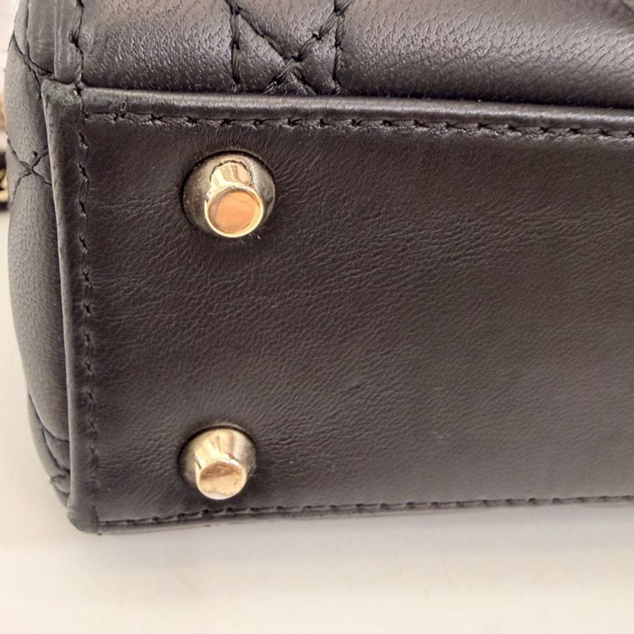 Dior mini lady Dior 黑羊皮3*3-36