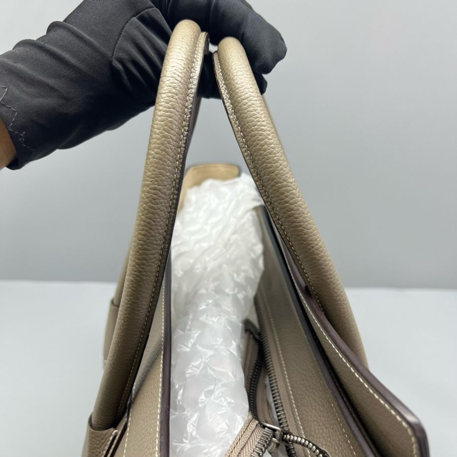 celine賽琳笑臉手提包中號灰色-8