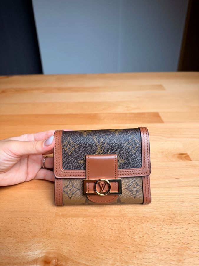 Louis Vuitton LV Dauphine Compact Wallet Reverse Monogram 三折短夾|老花拼色-0