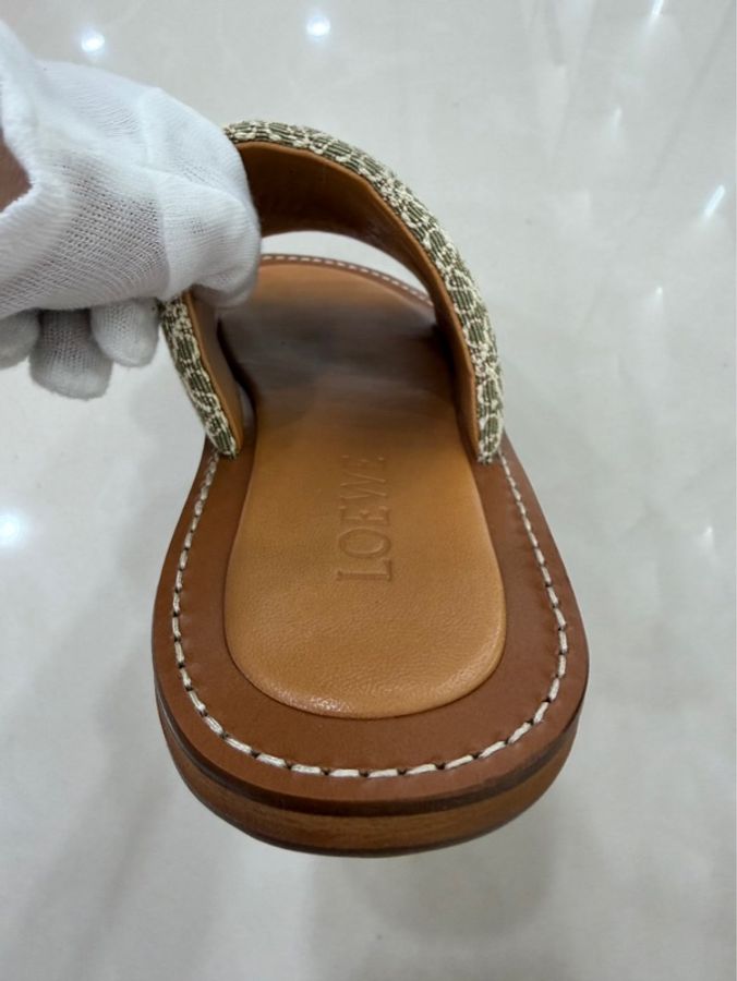 Loewe羅意威提花拖鞋淺綠尺碼:38-39