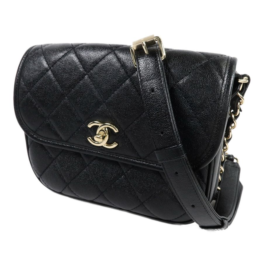 CHANEL 牛皮皮革Chain Shoulder Bag鏈帶肩背袋-2