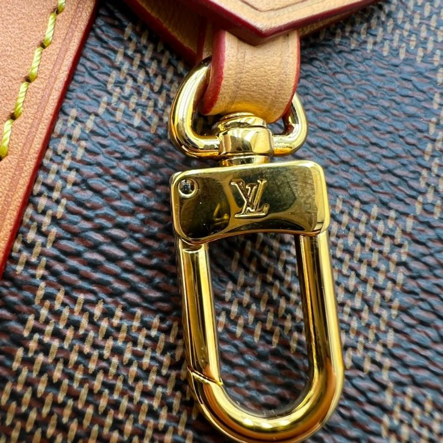 LV 棕格紋小箱子手提斜挎包-18